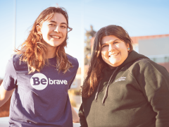 two woman posing in gpc apparel